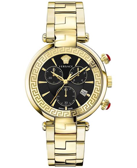 Versace Women's Swiss Chronograph Revive Gold Ion Plated